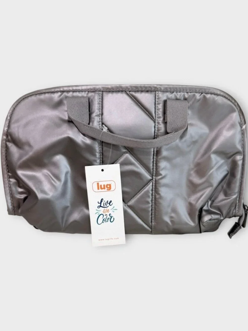 New! LUG - Flash SE Cosmetic Case in Metallic Pearl